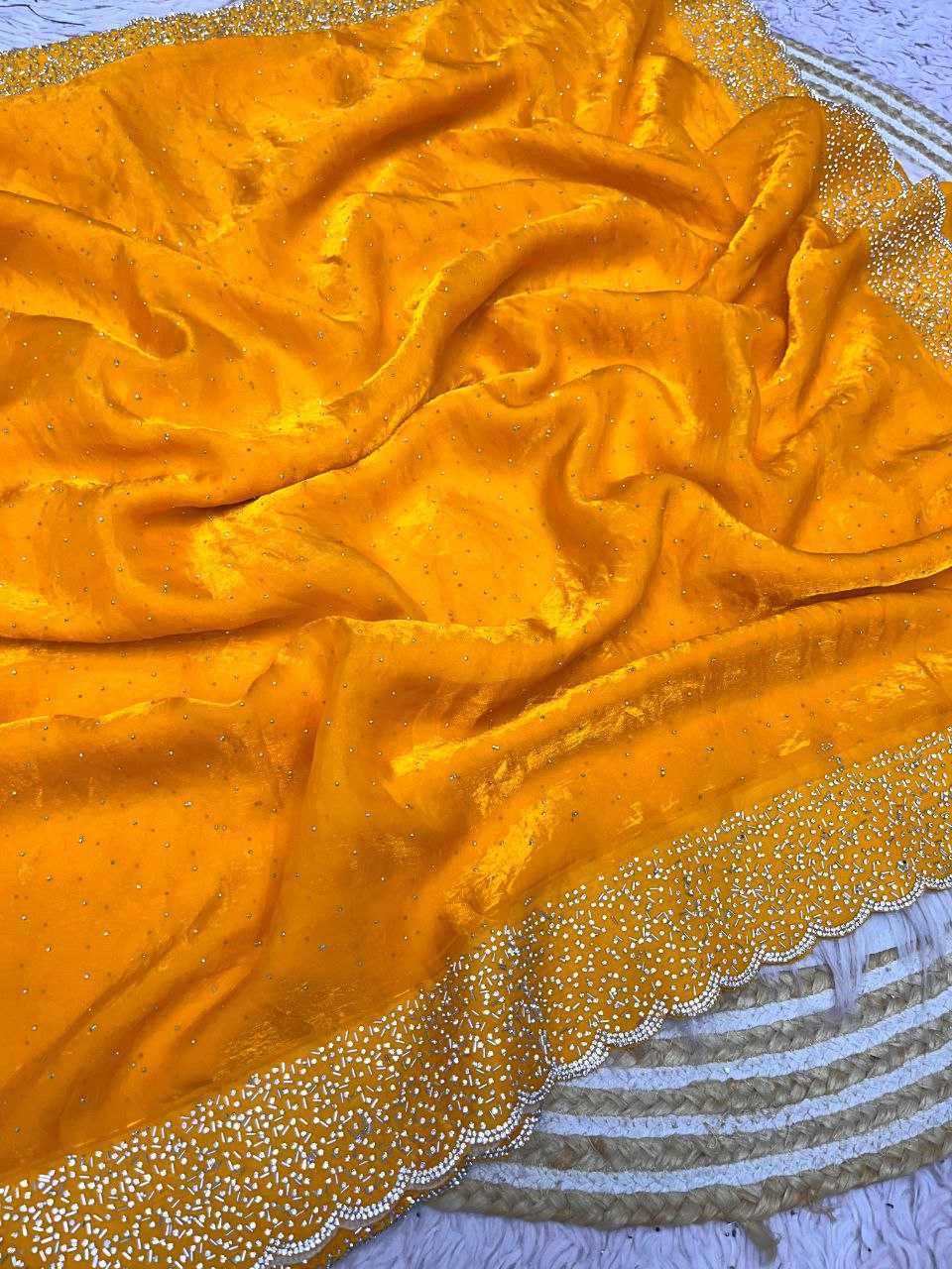 Ynf Blooming RIN230 612 Sarees Festive Collections Wholesale Swarovski Sarees Silk Sarees Sarees With Blouse Manufacturer- Kapda Export