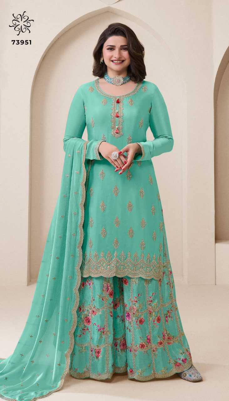 Ynf Chinon KESH677 73951 Suits & Dresses Wedding Collections Bollywood Collections Wholesale Sharara Salwar Suits Embroidered Suits Prachi Desai Collections Manufacturer- Kapda Export