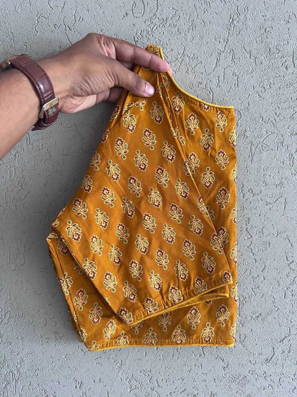 Ynf Cotton KESH426 6060 (06) Readymade Blouses Festive Collections Wholesale Printed Blouse Cotton Blouse Fashion Blouse Manufacturer- Kapda Export