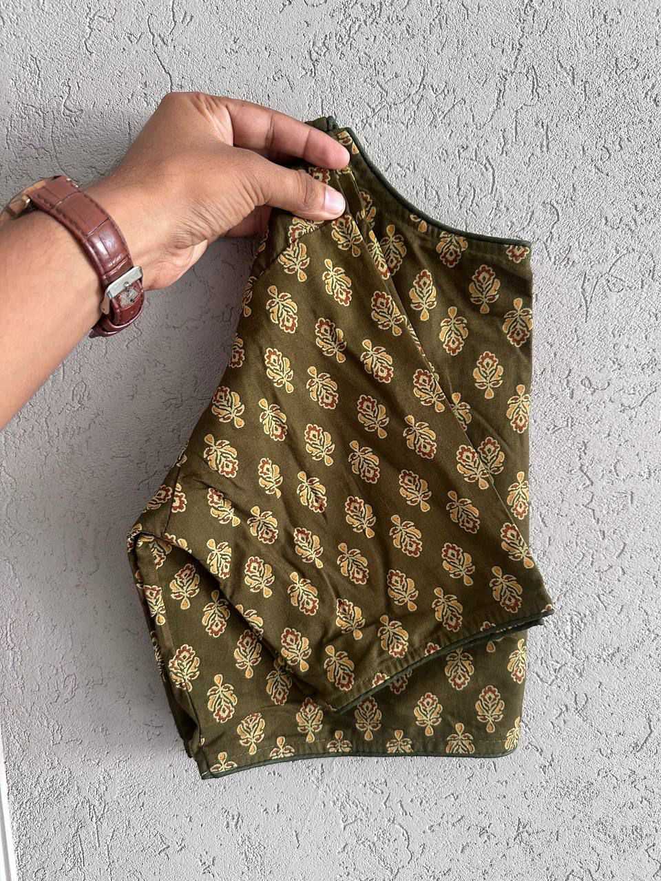 Ynf Cotton KESH426 6060 (06) Readymade Blouses Festive Collections Wholesale Printed Blouse Cotton Blouse Fashion Blouse Manufacturer- Kapda Export