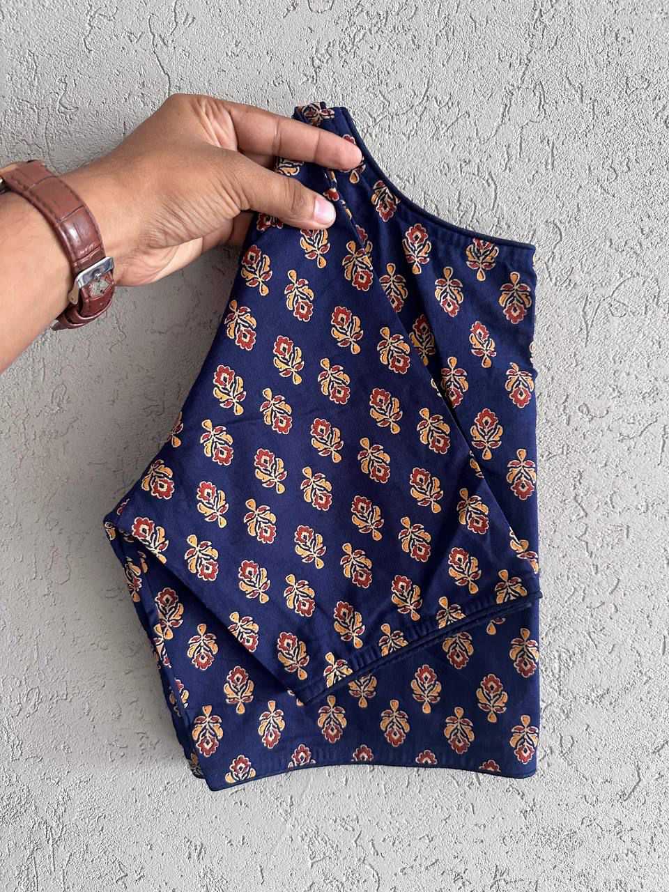 Ynf Cotton KESH426 6060 (06) Readymade Blouses Festive Collections Wholesale Printed Blouse Cotton Blouse Fashion Blouse Manufacturer- Kapda Export