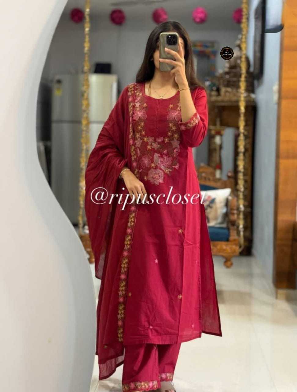 Ynf Cotton KESH536 ALAK Kurti Wholesale Festive Kurtis Embroidered Kurtis Straight Kurtis Manufacturer- Kapda Export