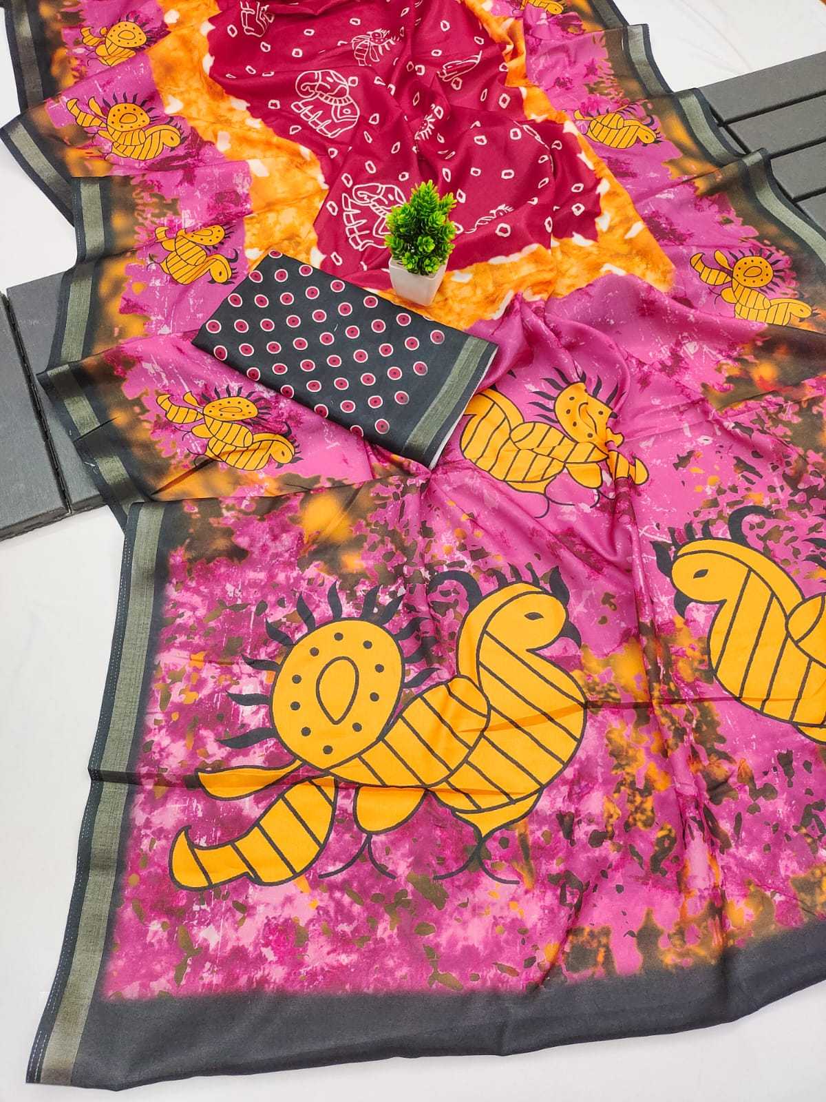 Ynf Cotton KESH575 Dimple Sarees Wholesale Plain Sarees Zari Sarees Bandhani Sarees Manufacturer- Kapda Export