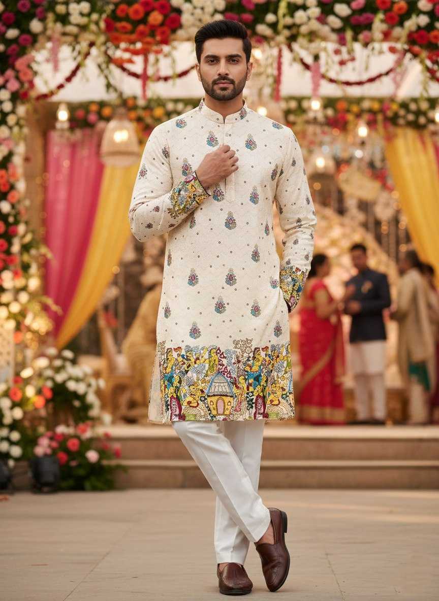 Ynf Cotton KESH659 KILLER3 Mens Wear Wholesale Men Cotton Kurta Men Wedding kurta Designer Ethnic Set Manufacturer- Kapda Export