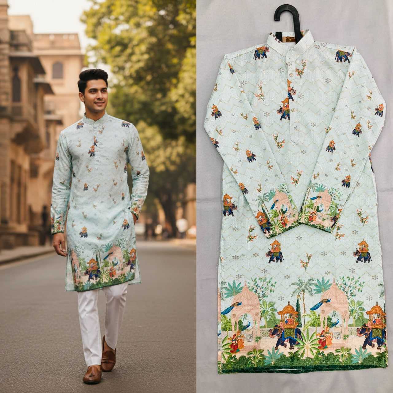 Ynf Cotton KESH659 KILLER3 Mens Wear Wholesale Men Cotton Kurta Men Wedding kurta Designer Ethnic Set Manufacturer- Kapda Export