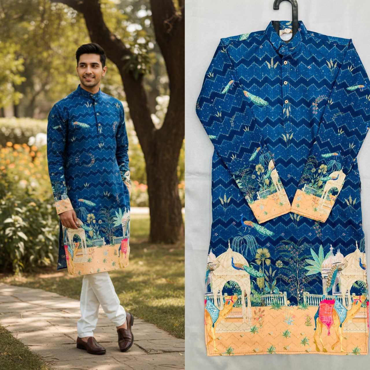Ynf Cotton KESH659 KILLER3 Mens Wear Wholesale Men Cotton Kurta Men Wedding kurta Designer Ethnic Set Manufacturer- Kapda Export