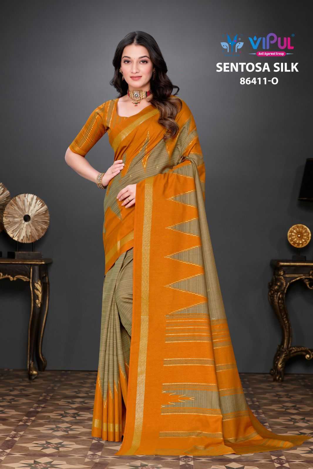 Ynf Dola Silk KESH695 Vipul Mulbagal Sarees Silk Sarees Wholesale Fancy Sarees Dola Silk Sarees Ikat Sarees Manufacturer- Kapda Export