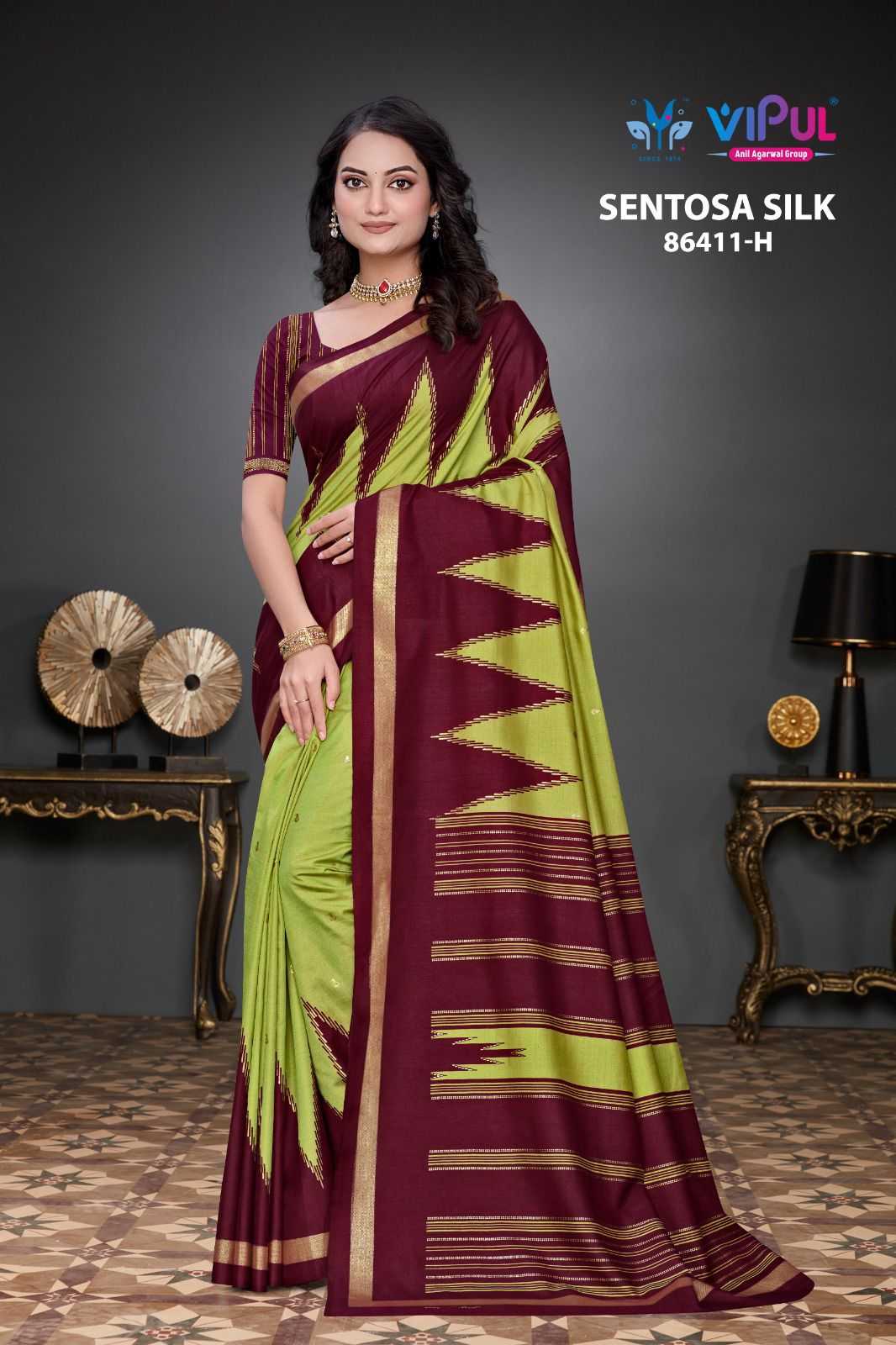 Ynf Dola Silk KESH695 Vipul Mulbagal Sarees Silk Sarees Wholesale Fancy Sarees Dola Silk Sarees Ikat Sarees Manufacturer- Kapda Export
