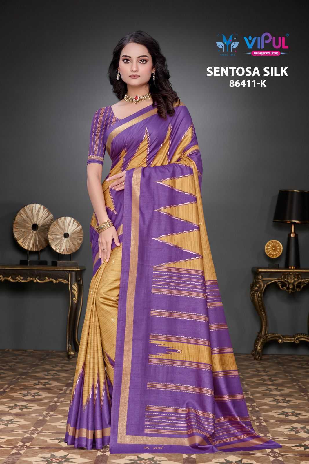 Ynf Dola Silk KESH695 Vipul Mulbagal Sarees Silk Sarees Wholesale Fancy Sarees Dola Silk Sarees Ikat Sarees Manufacturer- Kapda Export