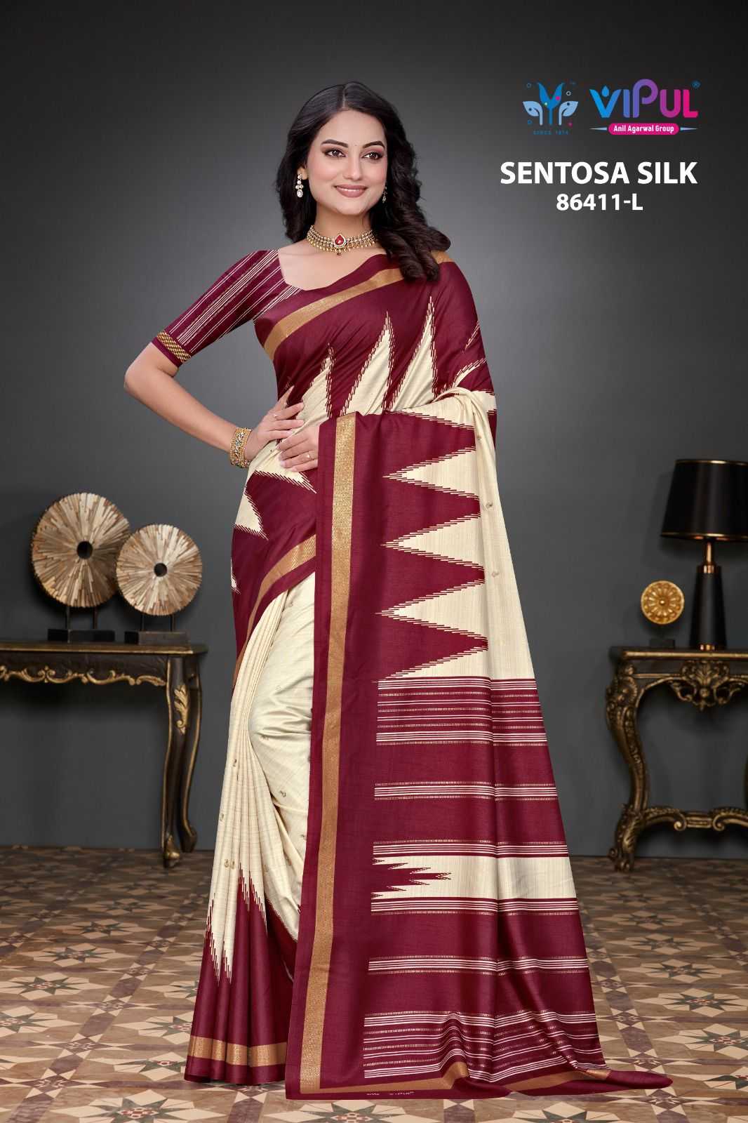 Ynf Dola Silk KESH695 Vipul Mulbagal Sarees Silk Sarees Wholesale Fancy Sarees Dola Silk Sarees Ikat Sarees Manufacturer- Kapda Export
