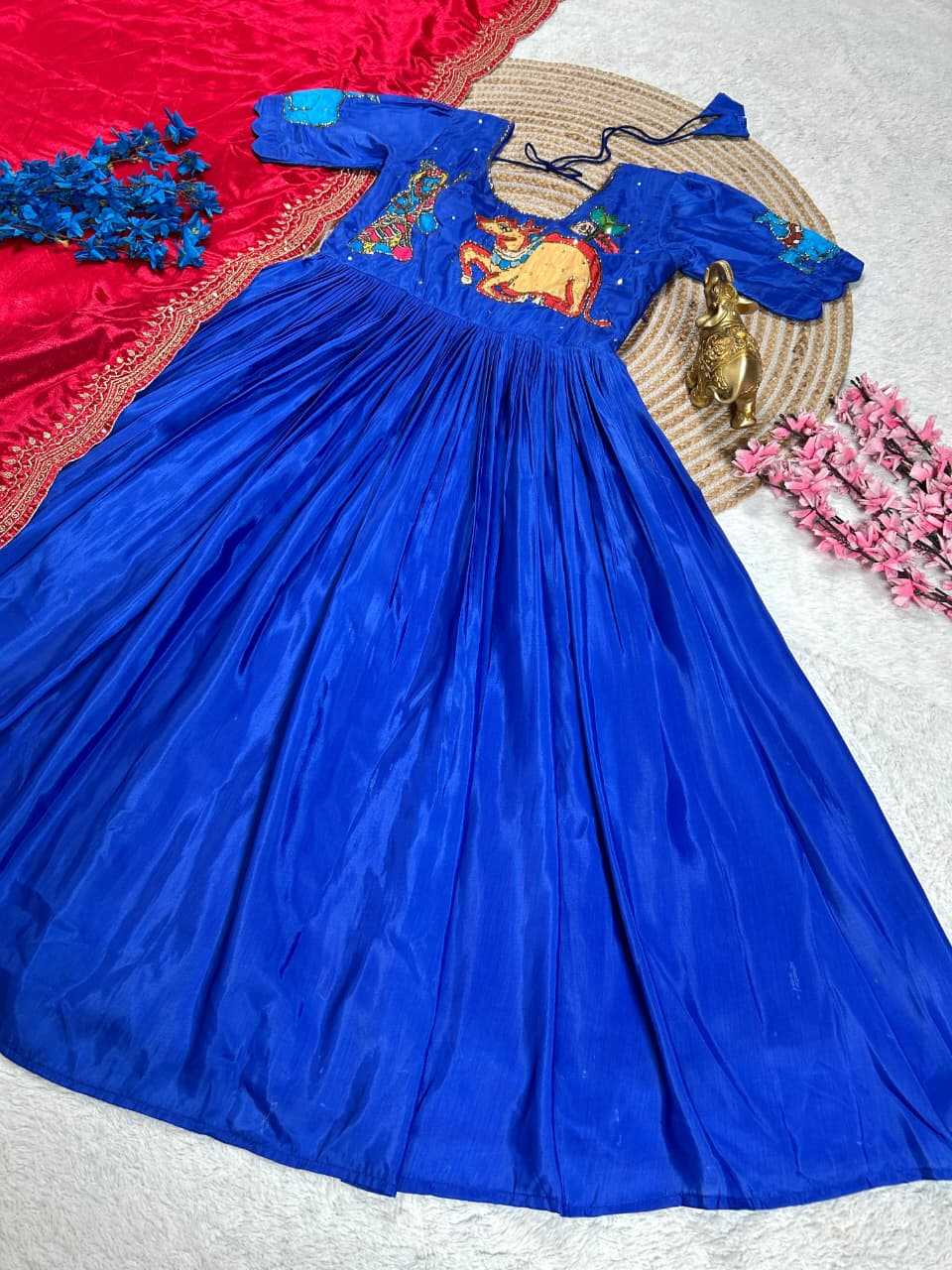 Ynf Fancy KESH505 Krishana Gowns Festive Collections Wholesale Fancy Gowns Anarkali Gown Pongal Collections Manufacturer- Kapda Export