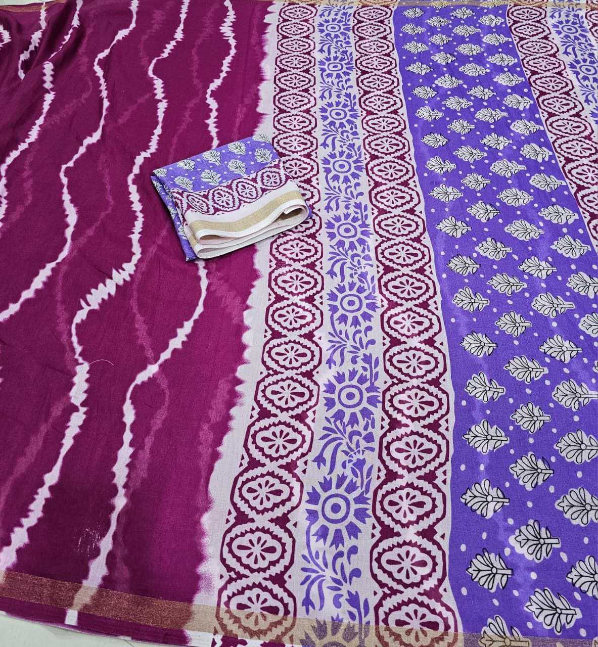 Ynf Fancy KESH511 1015 Sarees Wholesale Ajrakh Sarees Leheriya Sarees Mulmul Cotton Sarees Manufacturer- Kapda Export