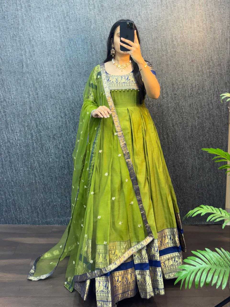 Ynf Fancy RIN102 THALAPATHY Gowns Festive Collections Wholesale Fancy Gowns Anarkali Gown Pongal Collections Manufacturer- Kapda Export