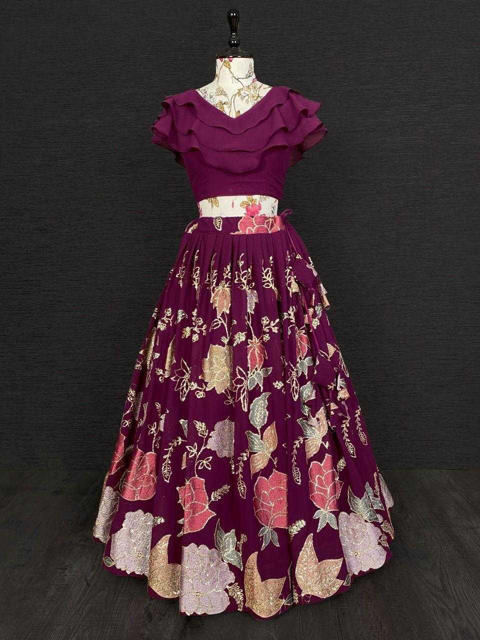 Ynf Faux Georgette RIN235 anita Kids Wear Wholesale Kids Ethnic Wear Kids Traditional Outfits Kids Lehenga Choli Manufacturer- Kapda Export