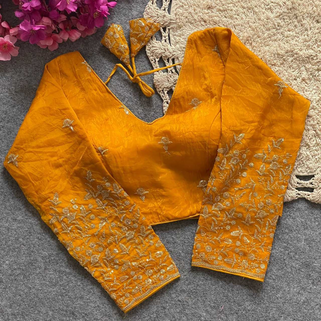 Ynf FENDY KESH426 PINKI-30 Readymade Blouses Festive Collections Wholesale Sequence Embroidery Blouse Party Wear Blouse Silk Blouse Manufacturer- Kapda Export