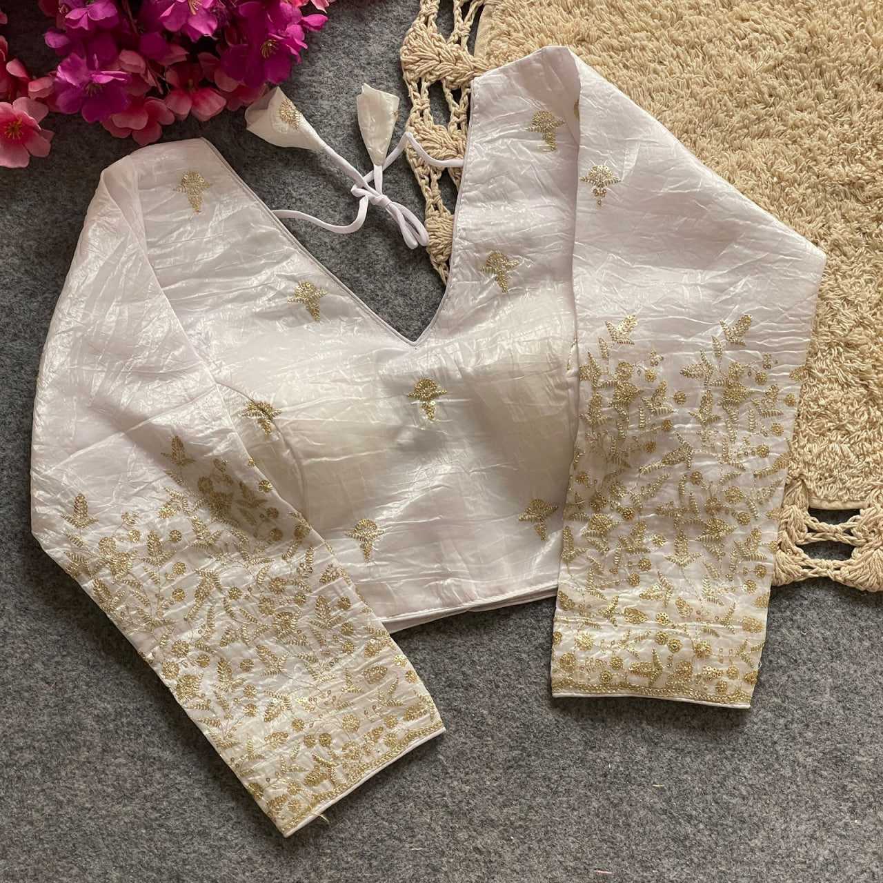 Ynf FENDY KESH426 PINKI-30 Readymade Blouses Festive Collections Wholesale Sequence Embroidery Blouse Party Wear Blouse Silk Blouse Manufacturer- Kapda Export
