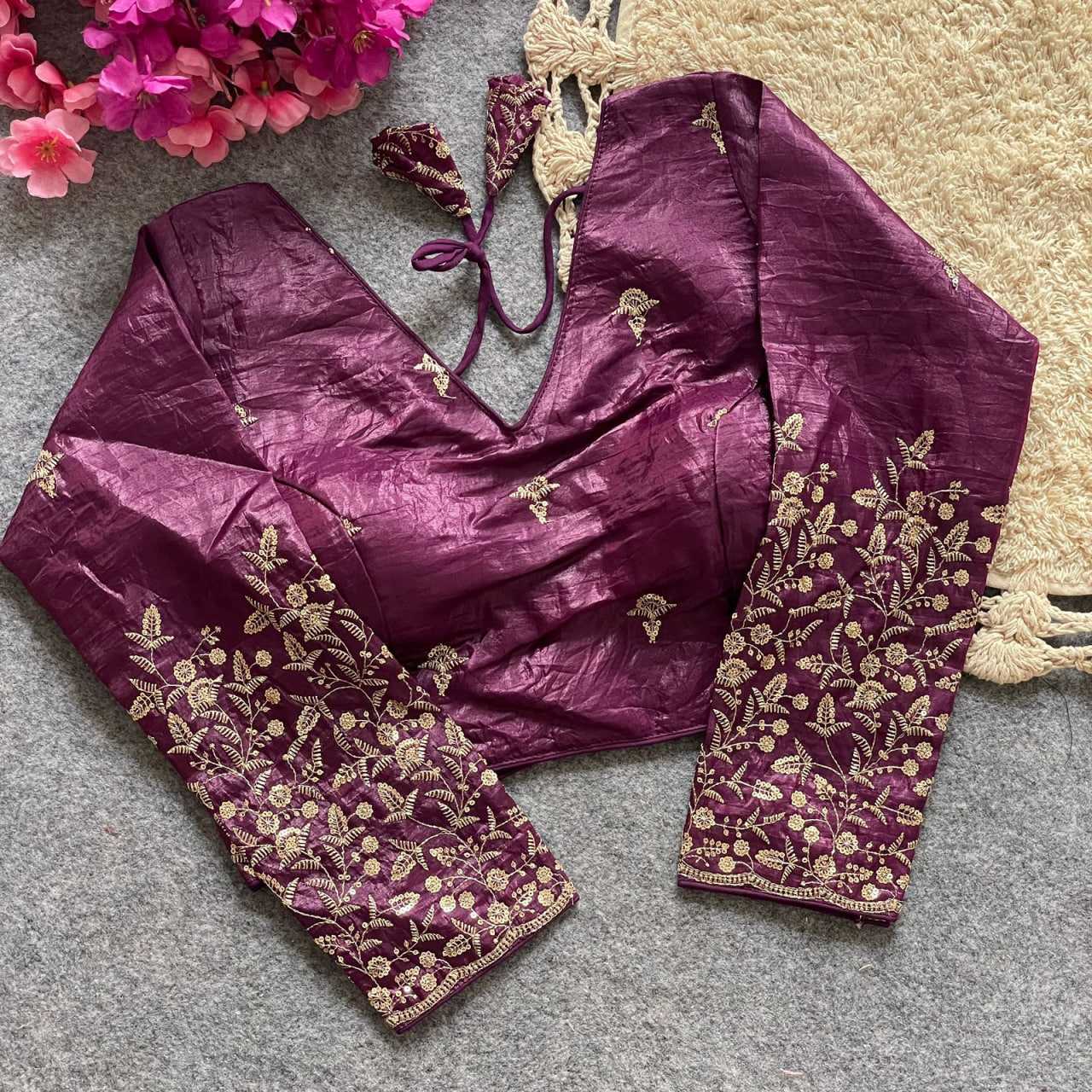 Ynf FENDY KESH426 PINKI-30 Readymade Blouses Festive Collections Wholesale Sequence Embroidery Blouse Party Wear Blouse Silk Blouse Manufacturer- Kapda Export