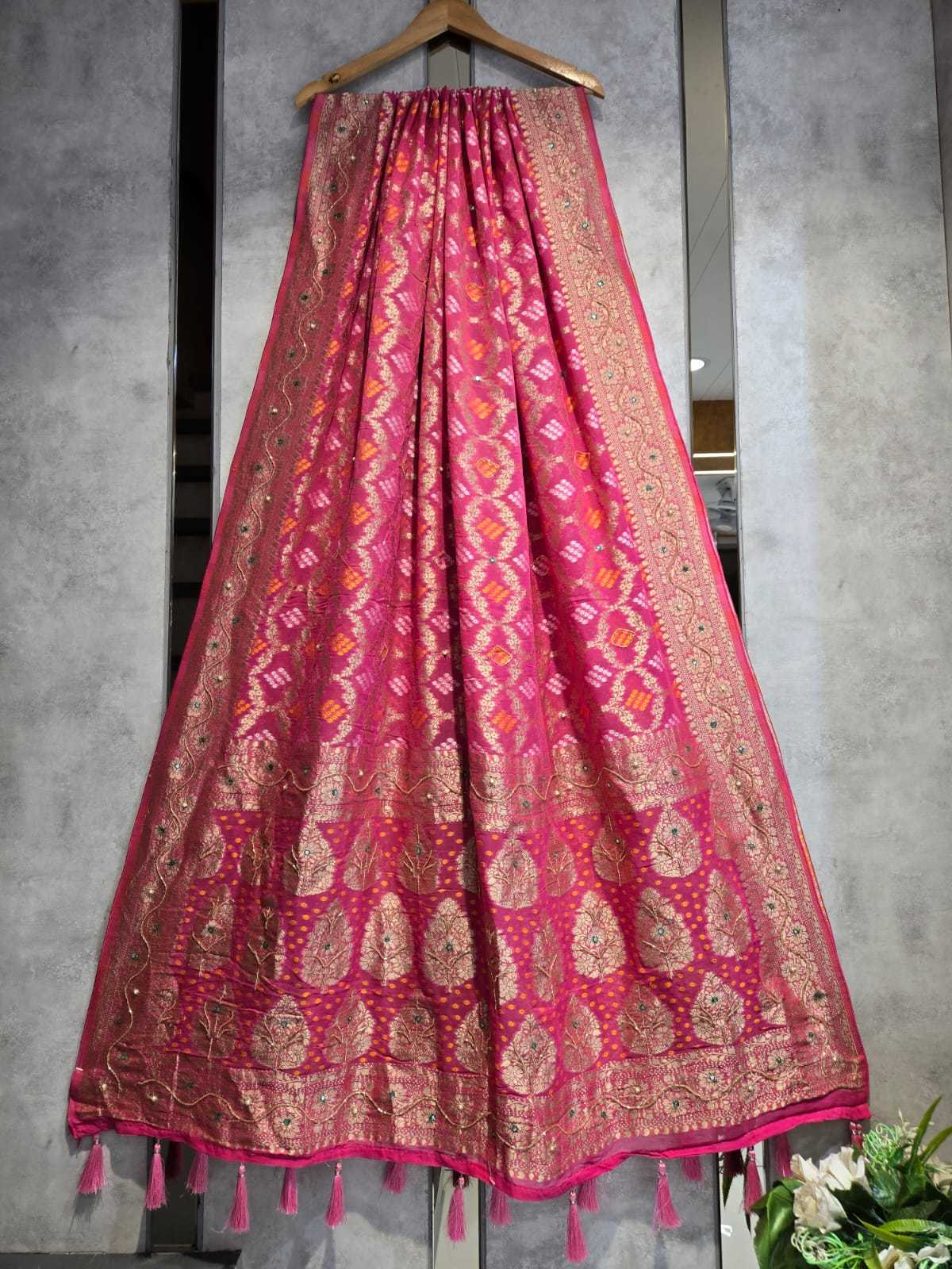 Ynf Georgette KESH580 LATIKA Duppatas Wholesale Gajji Modal Dupattas Printed Duppata Net Duppata Manufacturer- Kapda Export