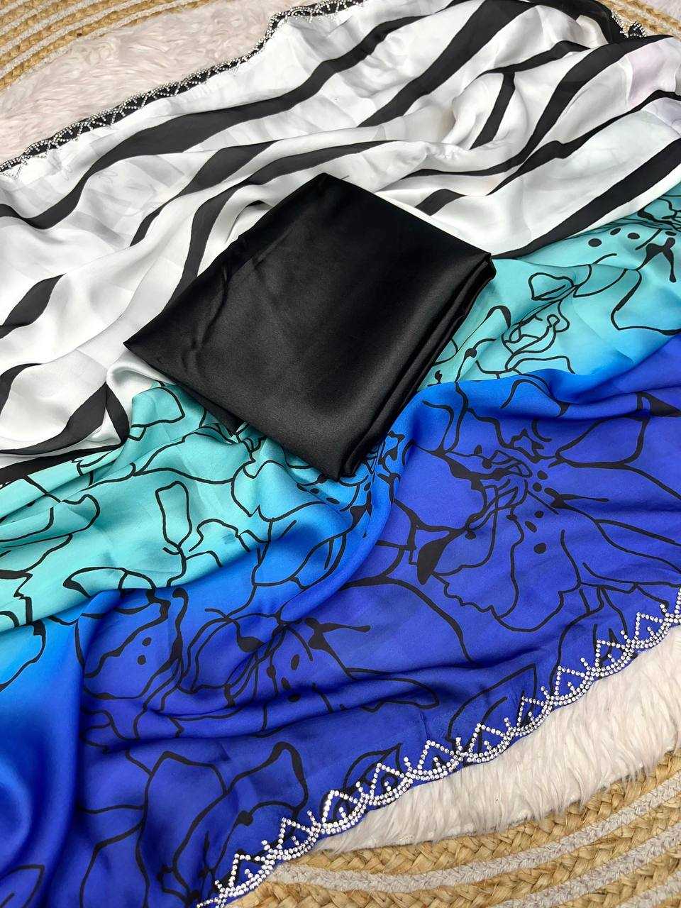 Ynf Georgette RIN230 608 Sarees Festive Collections Wholesale Printed Sarees Georgette Sarees Swarovski Sarees Manufacturer- Kapda Export