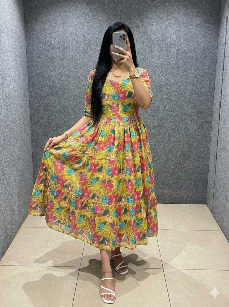 Ynf Hakoba KESH616 190 Suits & Dresses Festive Collections Wholesale Maxi Dresses Printed Dresses Cotton Dresses Manufacturer- Kapda Export