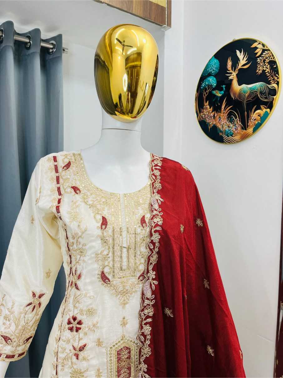 Ynf Heavy Chinnon Silk RIN212 7040 Suits & Dresses Festive Collections Wholesale Kashmiri Suits Party wear suits Eid Collections Manufacturer- Kapda Export