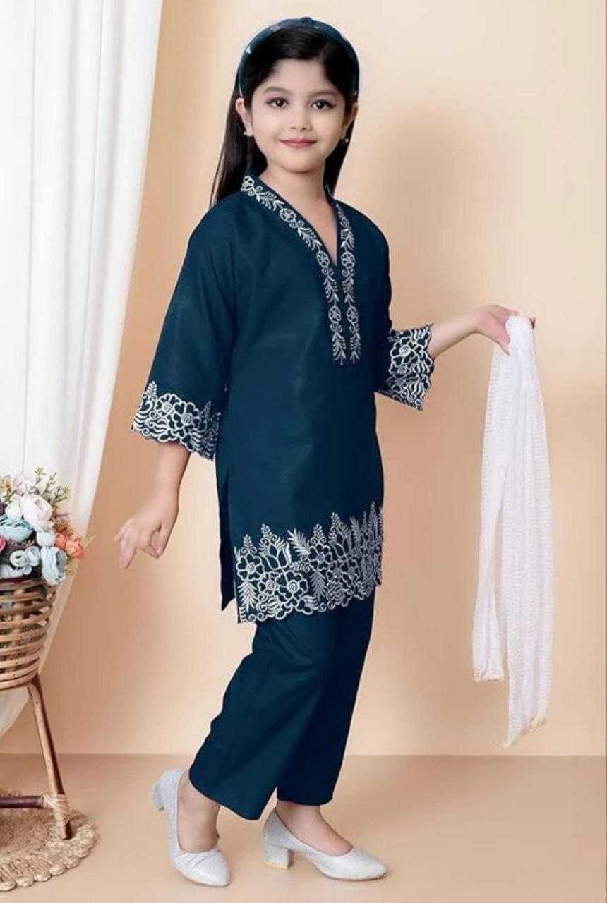 Ynf Heavy Crepe KESH461 224 Kids Wear Wholesale Girls Kurti Kids Ethnic Wear Kids Kurta Pajama Manufacturer- Kapda Export