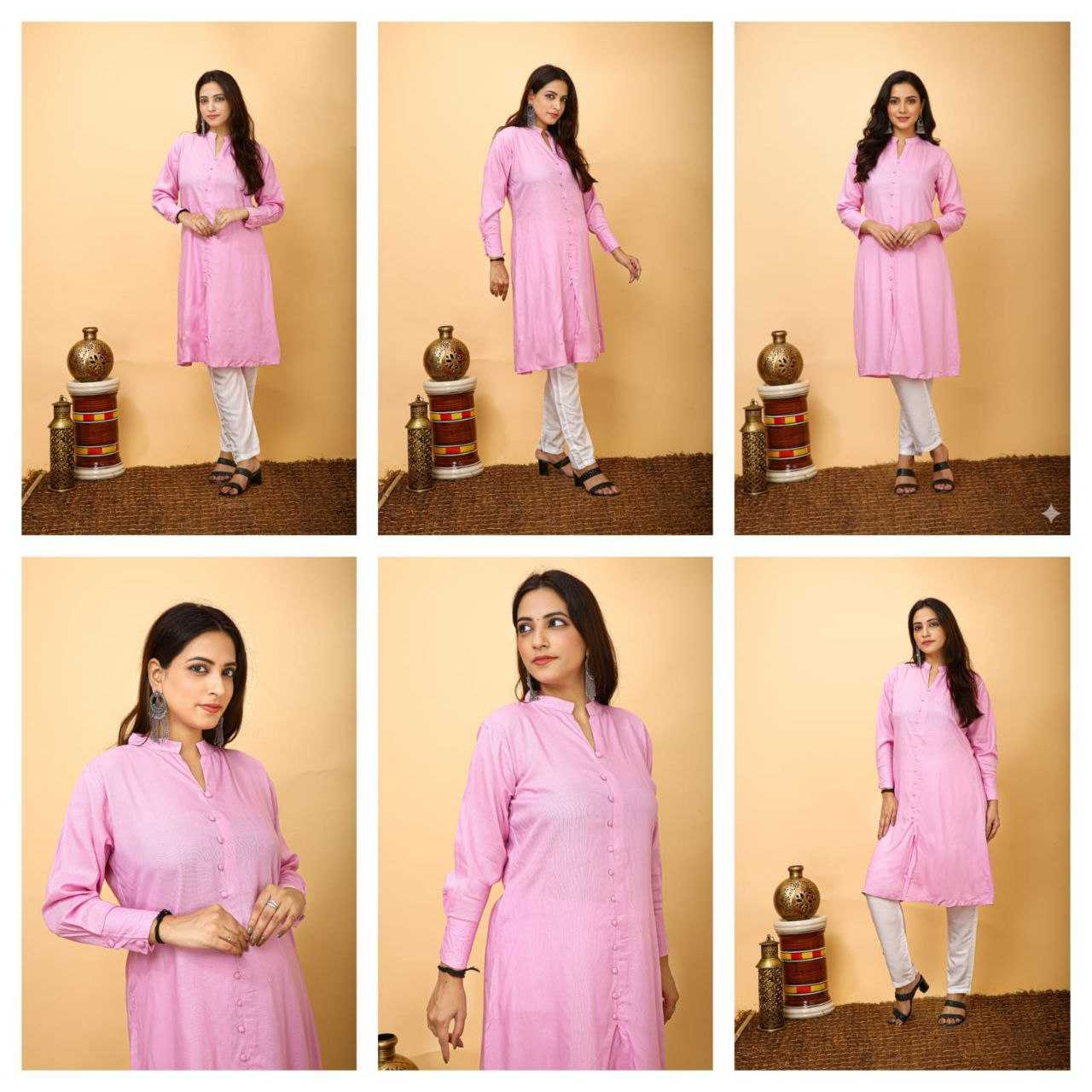 Ynf Heavy Rayon KESH528 Flair Kurti Kurti Wholesale Workwear Kurtis Long Kurtis Flared Kurtis Manufacturer- Kapda Export