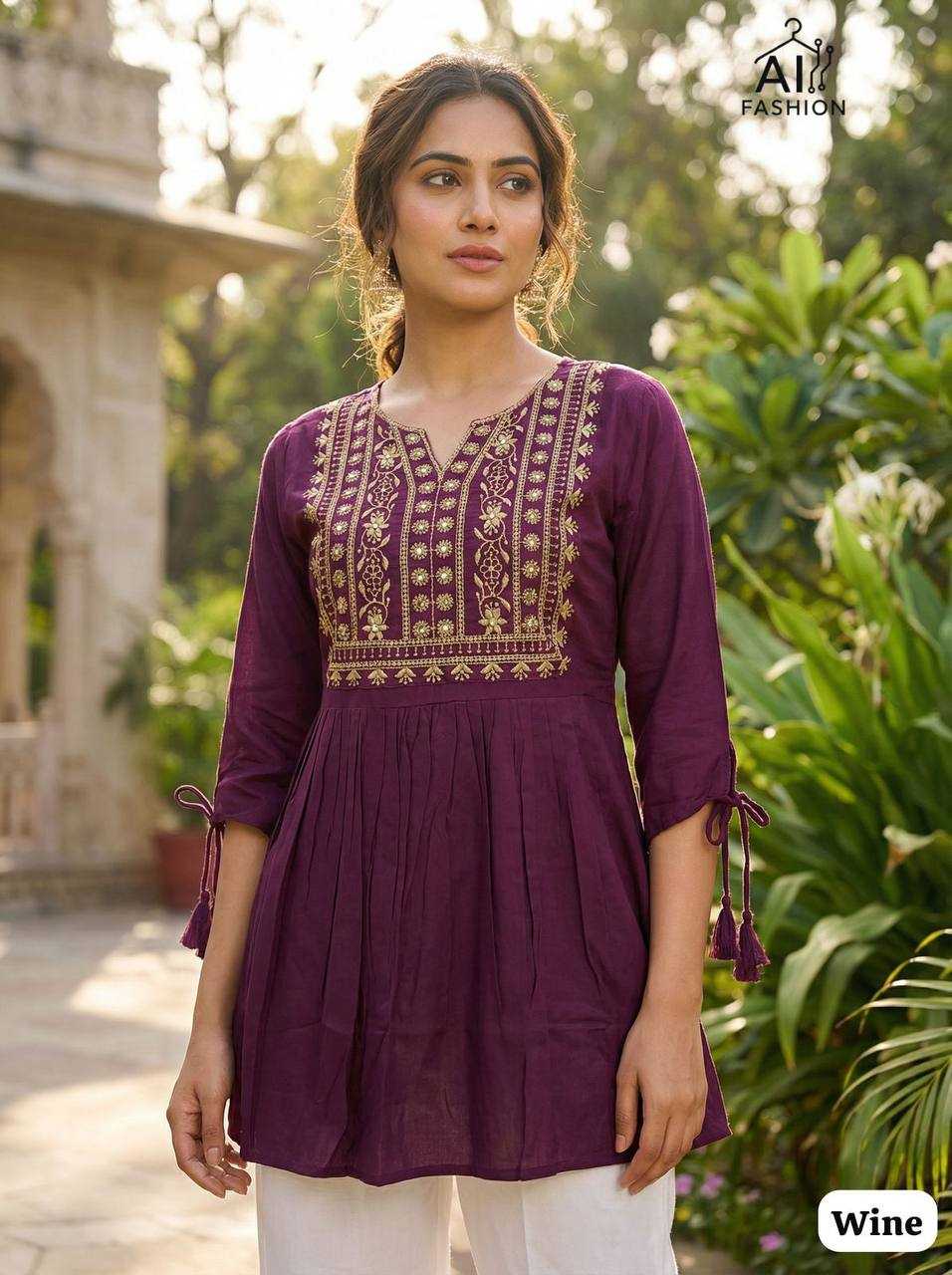 Ynf Heavy Rayon RIN125 Charmi vol 5 Suits & Dresses Western Wears Wholesale Tops Casual Dresses Embroidered Dresses Manufacturer- Kapda Export