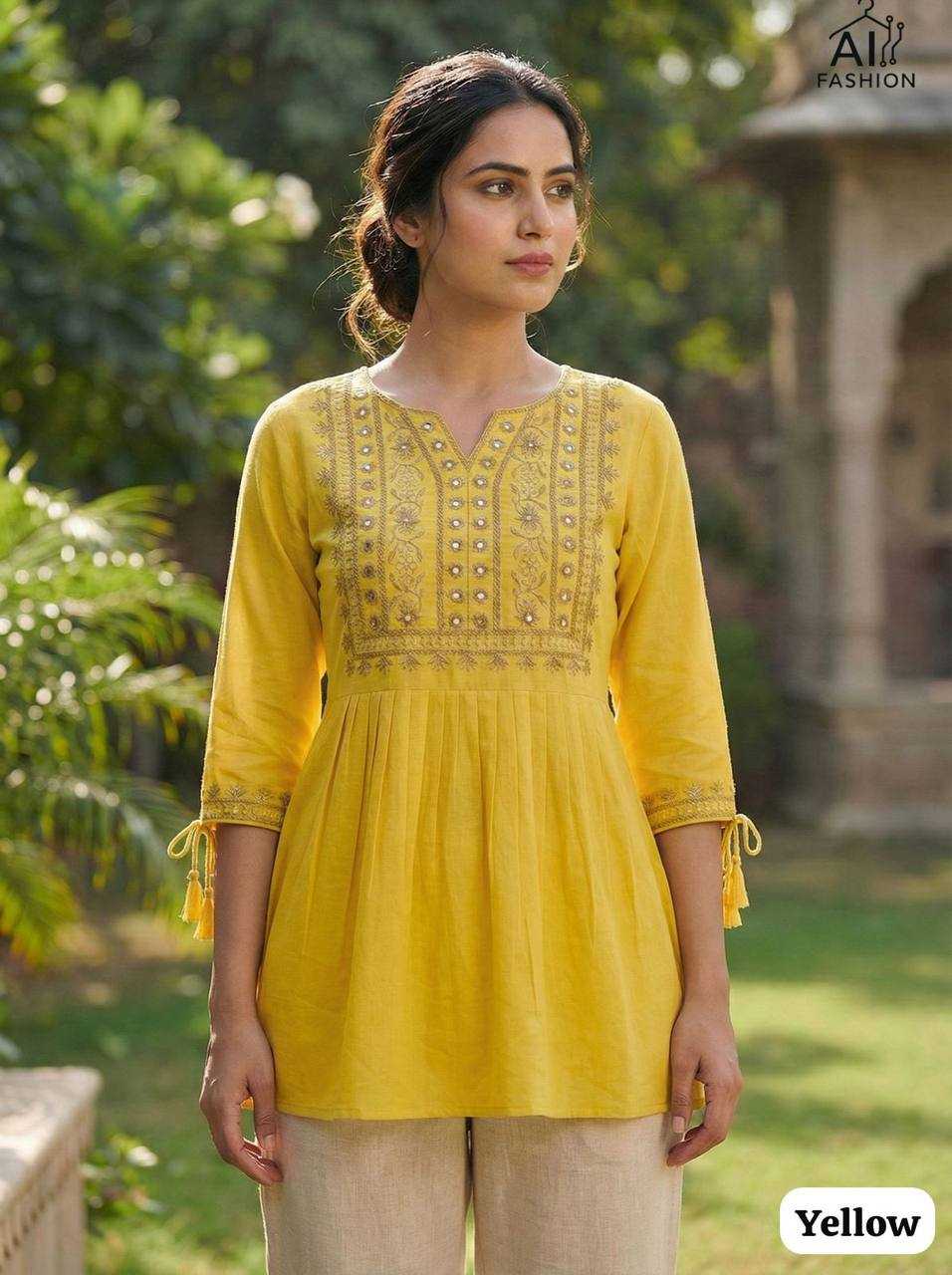 Ynf Heavy Rayon RIN125 Charmi vol 5 Suits & Dresses Western Wears Wholesale Tops Casual Dresses Embroidered Dresses Manufacturer- Kapda Export