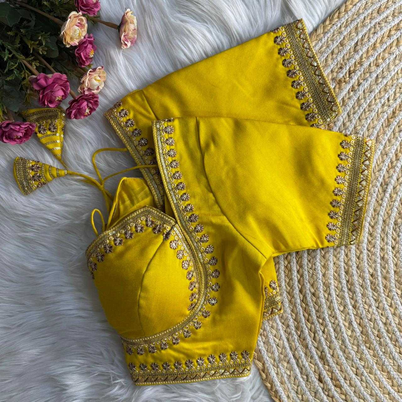 Ynf Italian Silk KESH645 Italian Silk Readymade Blouses Wholesale Blouse Party Wear Blouse Silk Blouse Manufacturer- Kapda Export