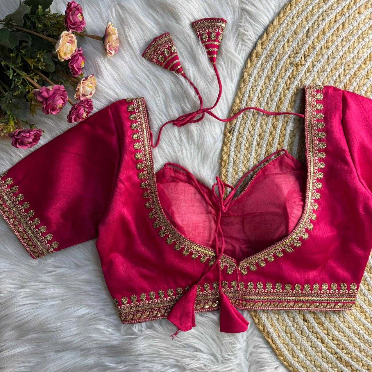 Ynf Italian Silk KESH645 Italian Silk Readymade Blouses Wholesale Blouse Party Wear Blouse Silk Blouse Manufacturer- Kapda Export