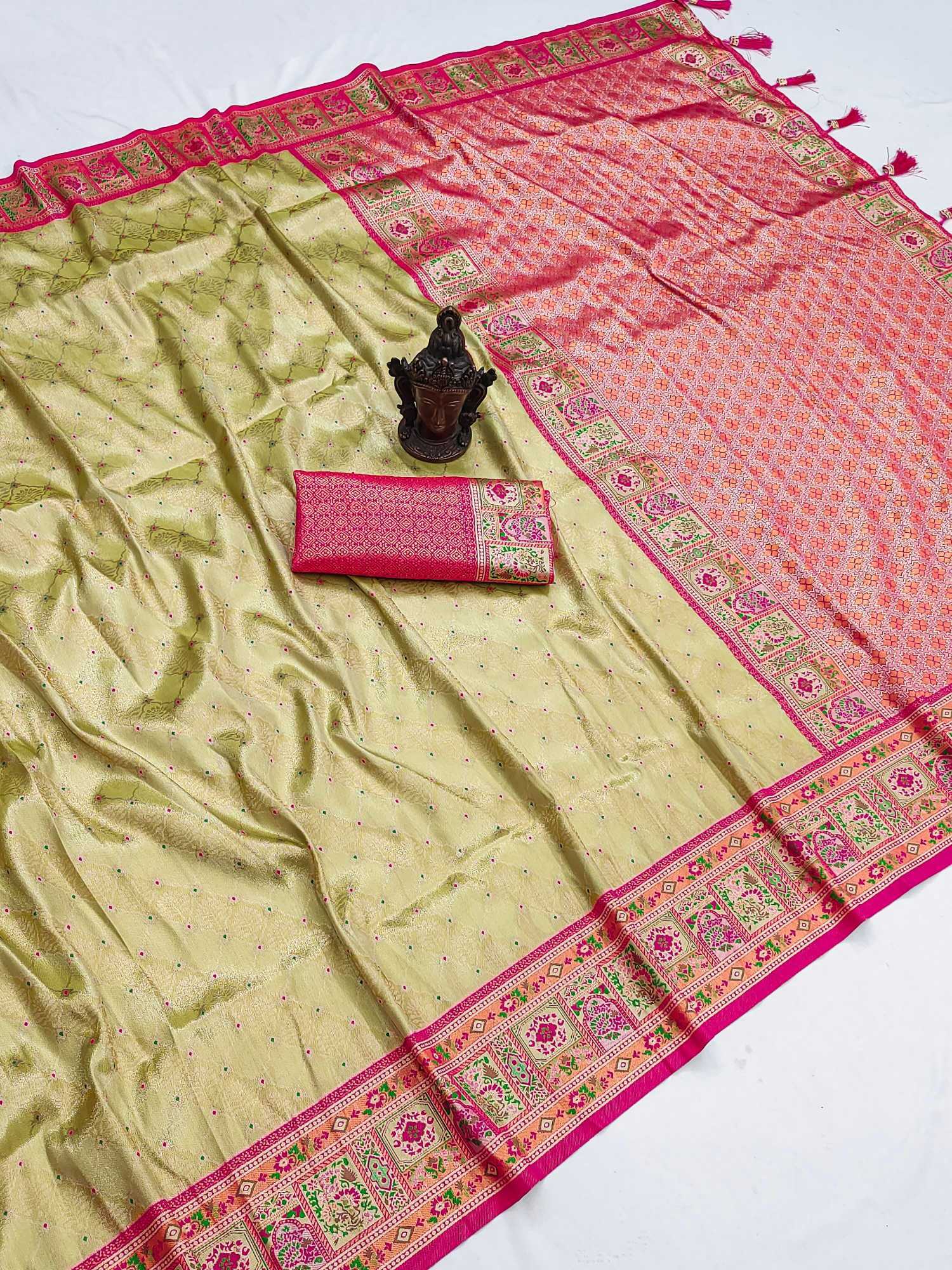Ynf Kanjivaram Silk KESH634 KANJIVARAM TISSUR Silk Sarees Wholesale Kanjivaram Silk Sarees Designer Silk Sarees Embroidered Silk Sarees Manufacturer- Kapda Export