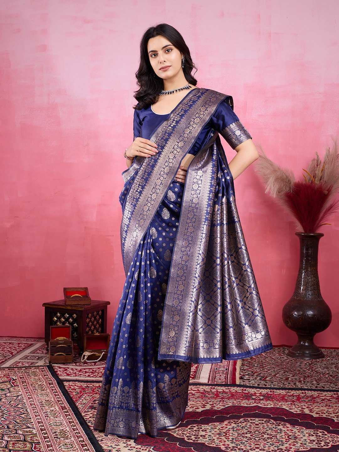 Ynf Kanjivaram Silk KESH705 CHANDRAMUKHI Silk Sarees Festive Collections Wholesale Kanjivaram Silk Sarees Silk Sarees With Blouse Festival Silk Sarees Manufacturer- Kapda Export