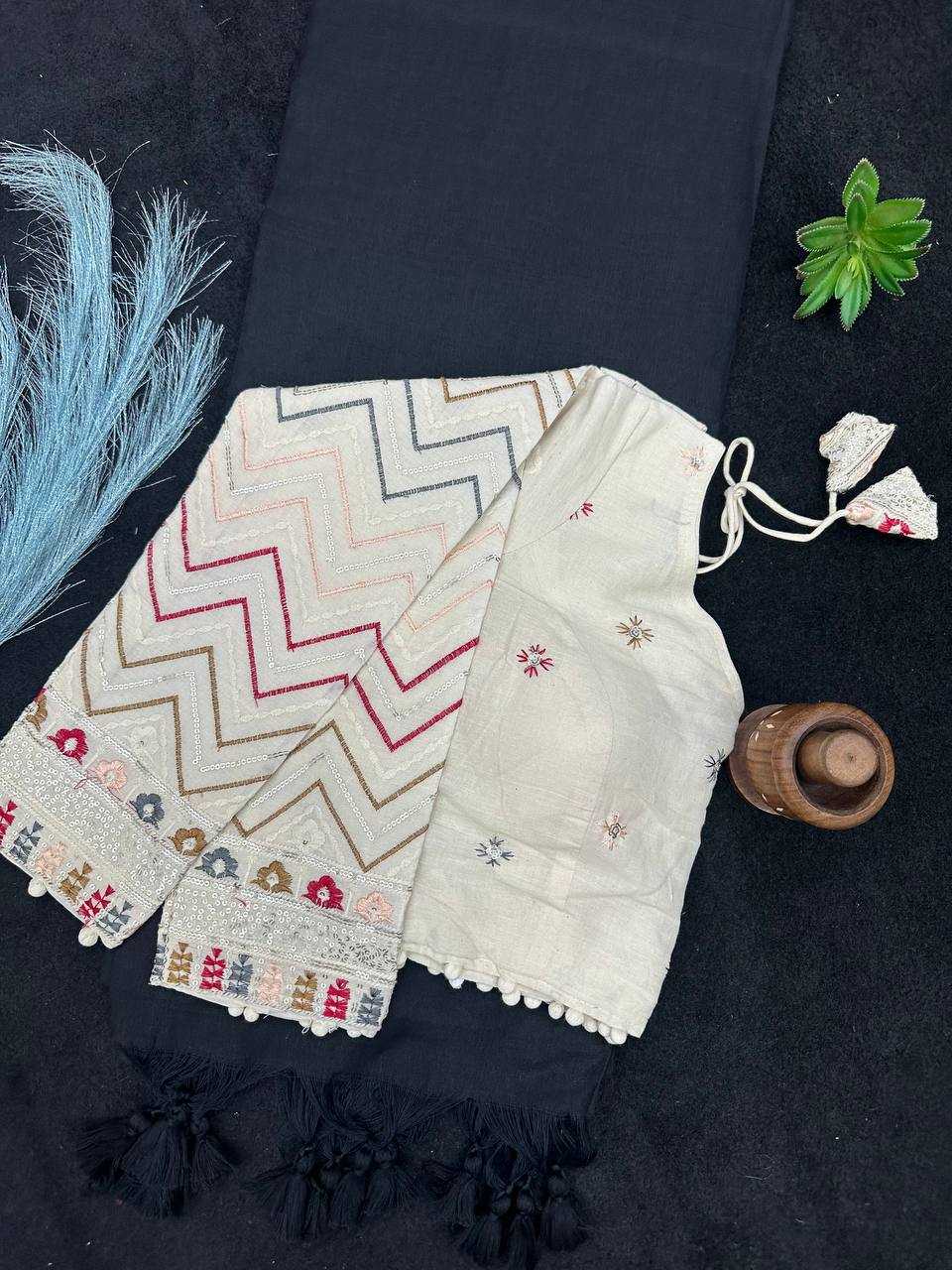 Ynf Khadi Cotton KESH653 18 Sarees Readymade Blouses Wholesale Designer Blouse Cotton Blouse Party Wear Blouse Manufacturer- Kapda Export