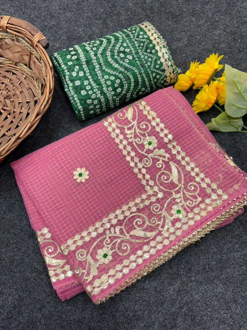 Ynf Kota Checks KESH592 zari weave Sarees Wholesale Party Wear Sarees Zari Sarees Kora Sarees Manufacturer- Kapda Export