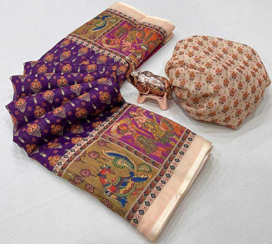 Ynf Linen KESH695 NAVRATRI Sarees Festive Collections Wholesale Floral Sarees Festive Sarees Navratri Dresses Manufacturer- Kapda Export