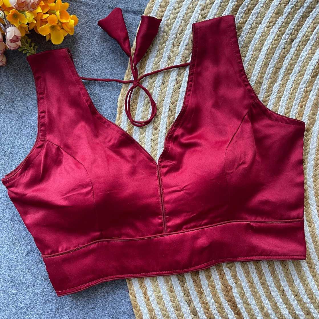 Ynf Malay Satin Silk KESH411 antima Readymade Blouses Wholesale Blouse Party Wear Blouse Fashion Blouse Manufacturer- Kapda Export