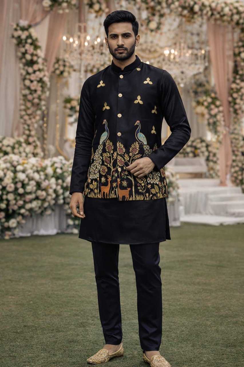 Ynf Malay Satin Silk KESH650 SAVAN Mens Wear Wholesale Mens Kurtas Mens Kurta Pyjama Men Wedding kurta Manufacturer- Kapda Export