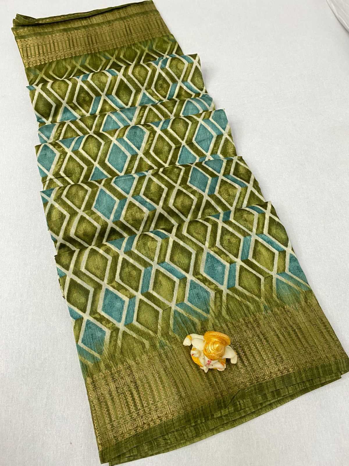Ynf Muslin Cotton KESH718 SYMPHONY Sarees Wholesale Batik Sarees Embroidered Sarees Bandhani Bandhej Sarees Manufacturer- Kapda Export