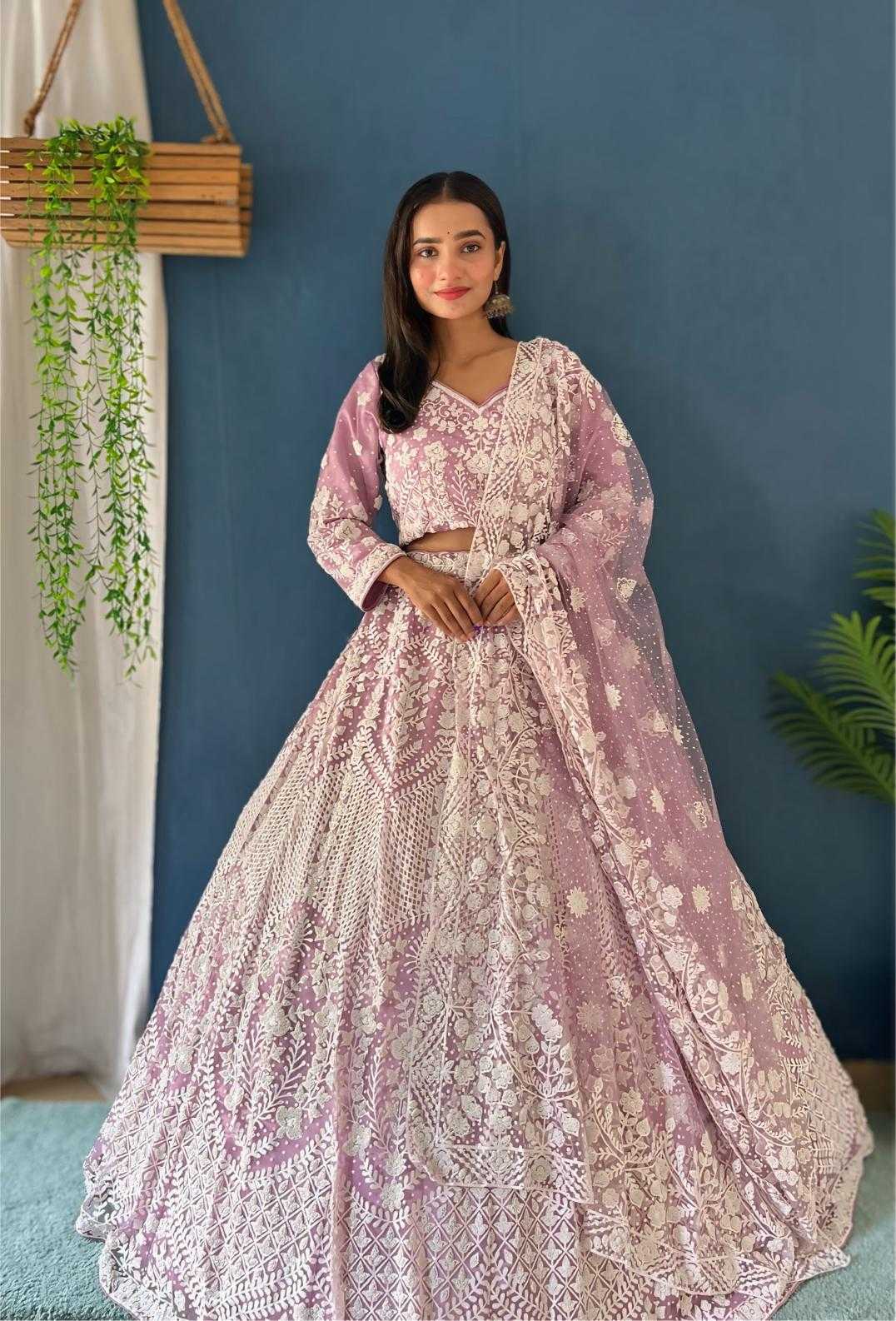 Ynf Net KESH648 1060 Lehengas Wedding Collections Wholesale Embroidered Lehenga Net Lehenga Choli Designer Lehenga Choli Manufacturer- Kapda Export