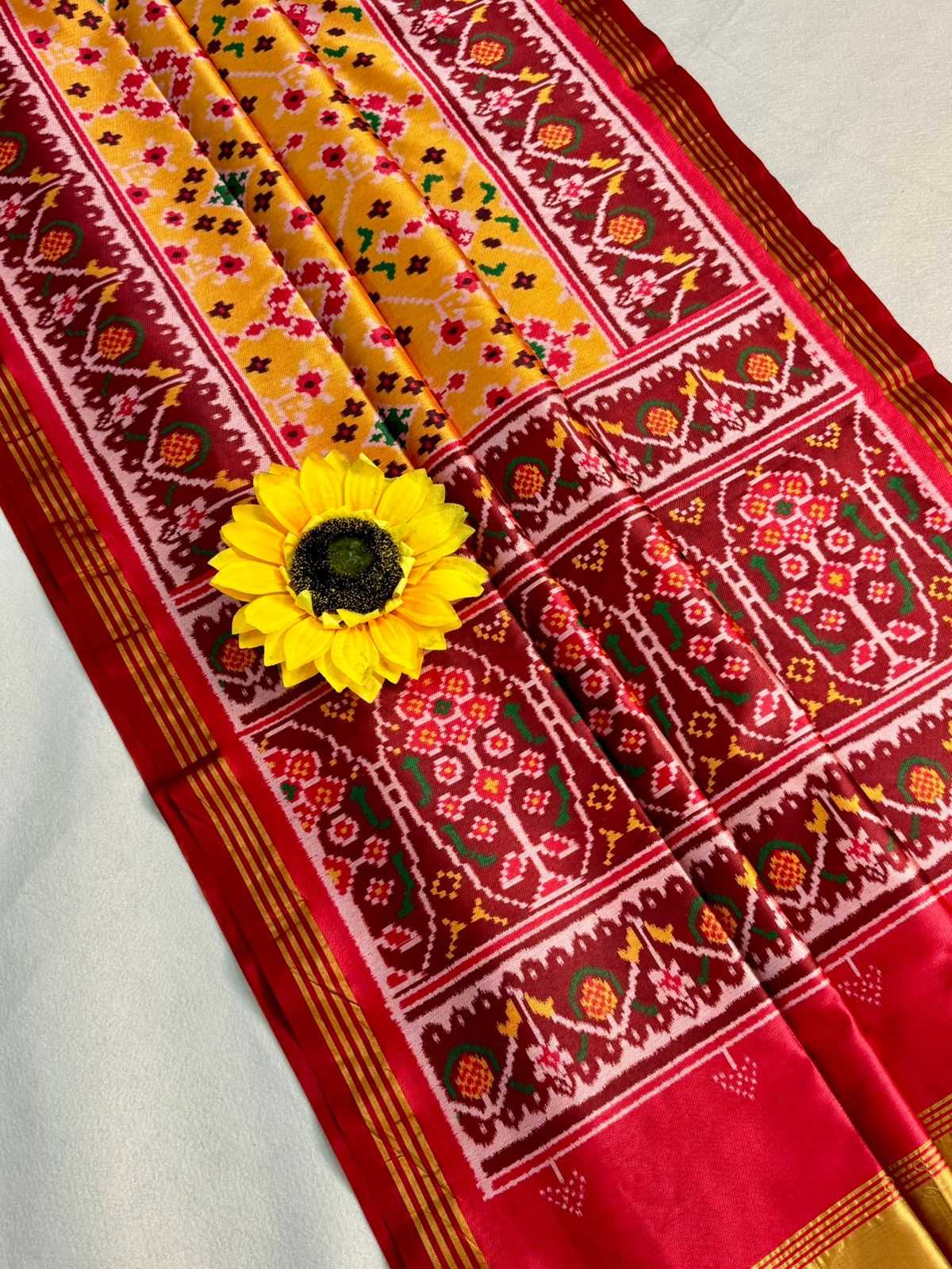 Ynf Patola Silk KESH576 207 Sarees Festive Collections Wholesale Hand Printed Saree Festive Sarees Sarees With Blouse Manufacturer- Kapda Export