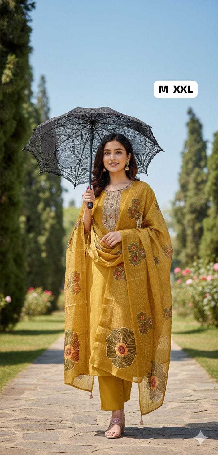 Ynf Premium Roman Silk KESH594 AKSHR Suits & Dresses Festive Collections Wholesale Printed Suits Chanderi Suit Eid Collections Manufacturer- Kapda Export