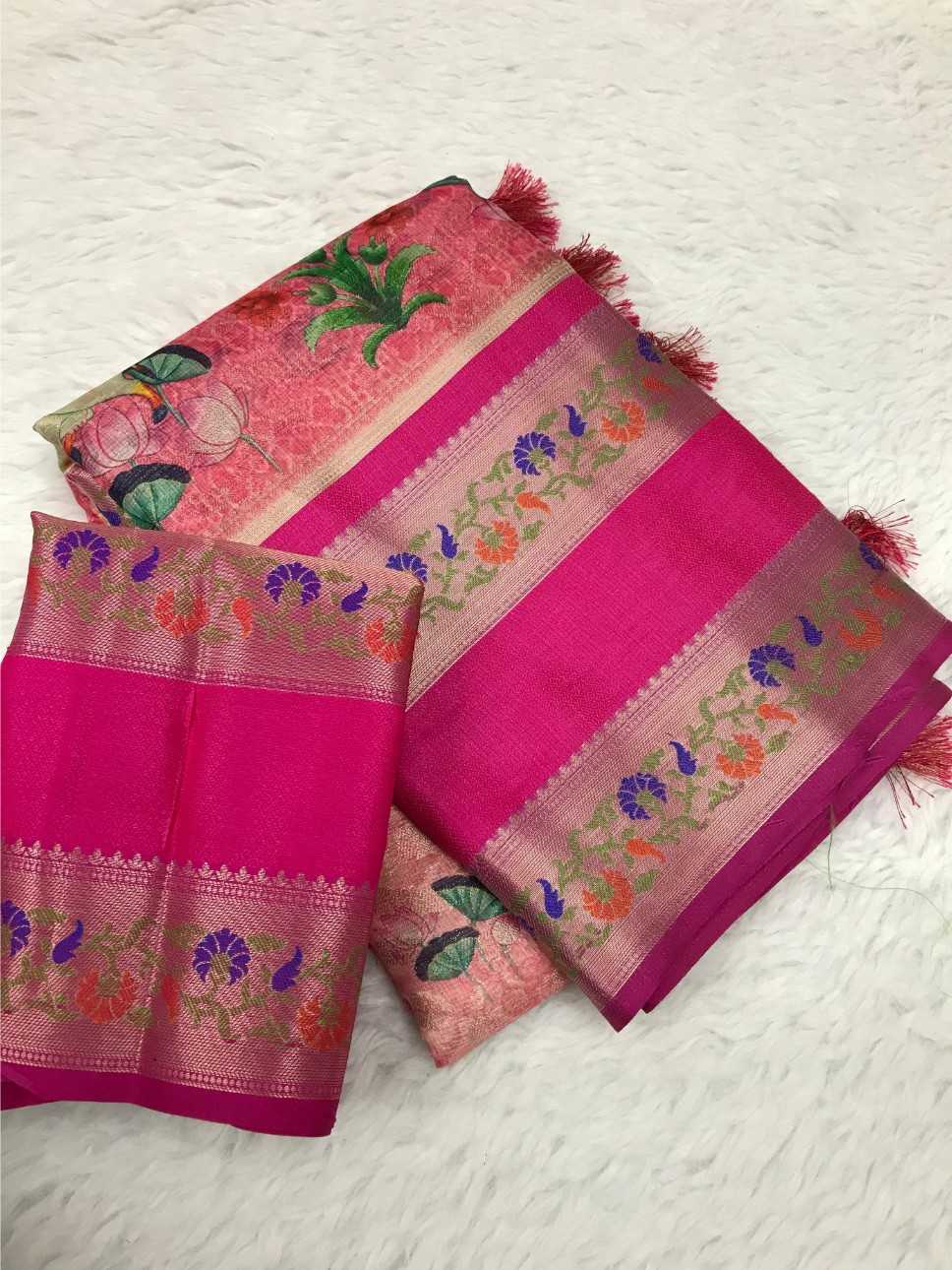 Ynf Premium Silk KESH592 Kota silk Silk Sarees Wholesale Paithani Sarees Kota Sarees Zari Border Silk Sarees Manufacturer- Kapda Export