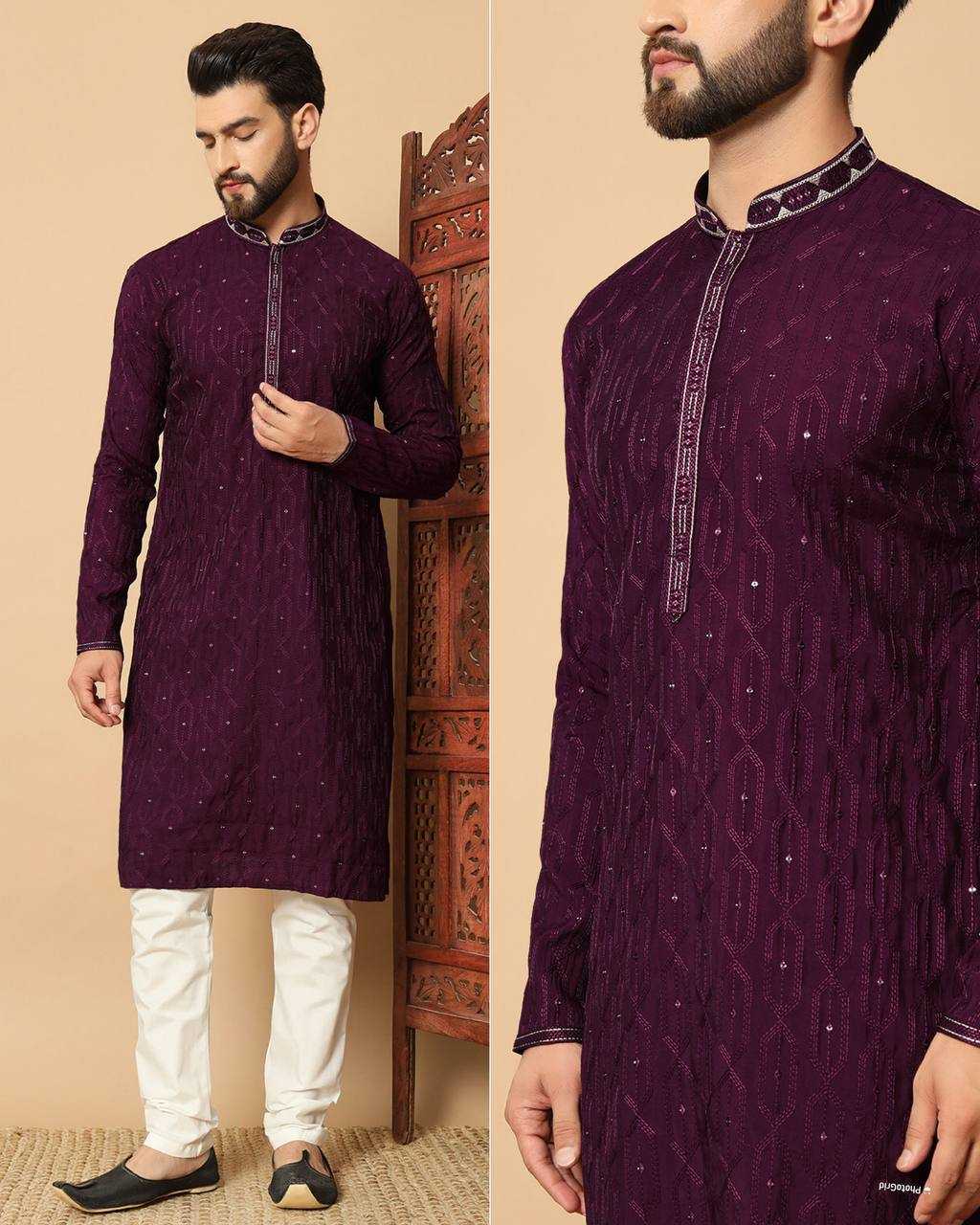 Ynf Premium Silk RIN125 Utsav 7.0 Mens Wear Wholesale Mens Kurtas Mens Kurta Pyjama Silk Kurta Manufacturer- Kapda Export