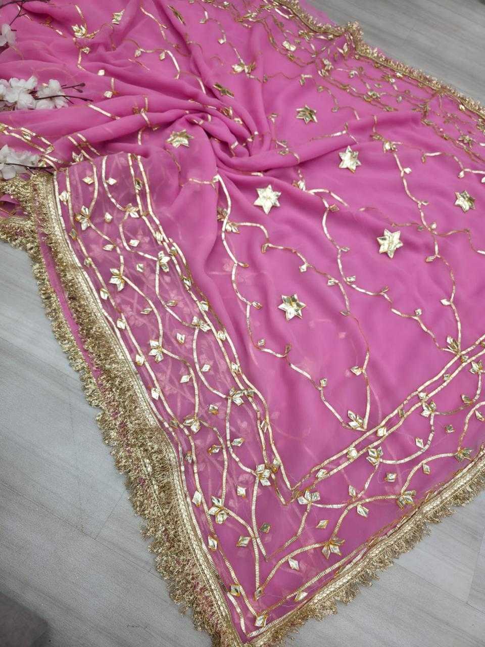 Ynf Pure Chiffon KESH576 Jaipur Sarees Wholesale Chiffon Sarees Gota Patti Sarees Work Sarees Manufacturer- Kapda Export