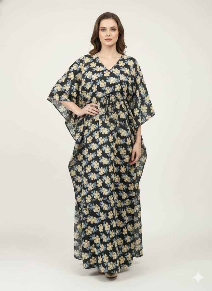 Ynf Pure Cotton KESH585 173 Suits & Dresses Western Wears Wholesale Casual Dresses Kaftan Dresses Night Wear Manufacturer- Kapda Export