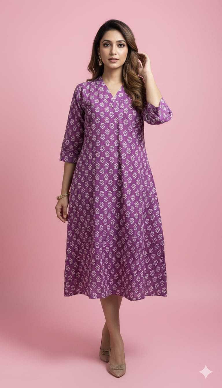 Ynf Pure Cotton KESH585 180 Suits & Dresses Western Wears Wholesale One Piece Dress A-Line Dresses Cotton Dresses Manufacturer- Kapda Export