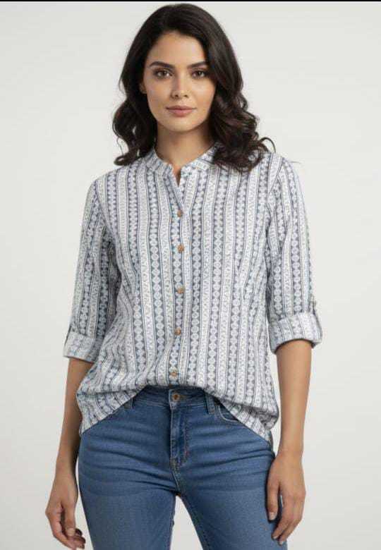 Ynf Pure Cotton KESH585 182 Suits & Dresses Western Wears Festive Collections Wholesale Tops Women Shirts Manufacturer- Kapda Export