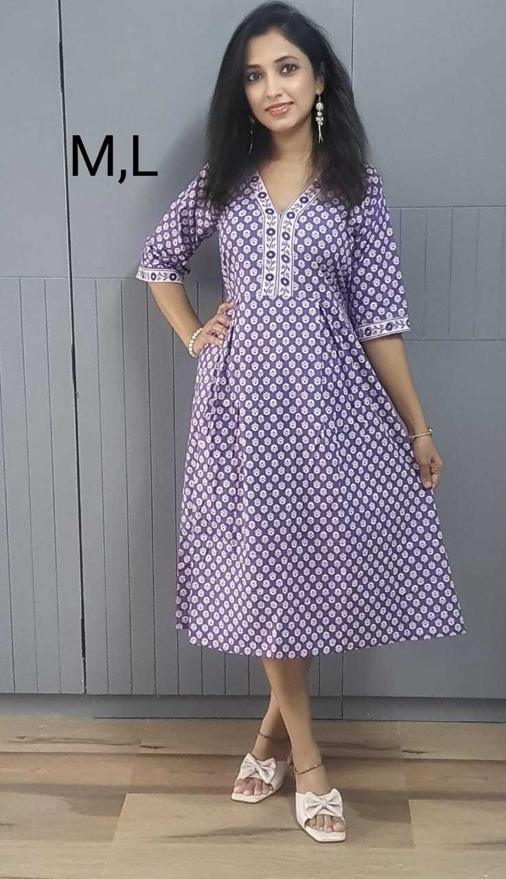 Ynf Pure Cotton KESH585 183 Suits & Dresses Western Wears Wholesale One Piece Dress A-Line Dresses Cotton Dresses Manufacturer- Kapda Export