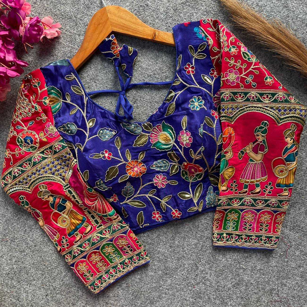 Ynf Pure Crepe KESH426 POSITION Readymade Blouses Wholesale Designer Blouse Embroidered Blouses Party Wear Blouse Manufacturer- Kapda Export